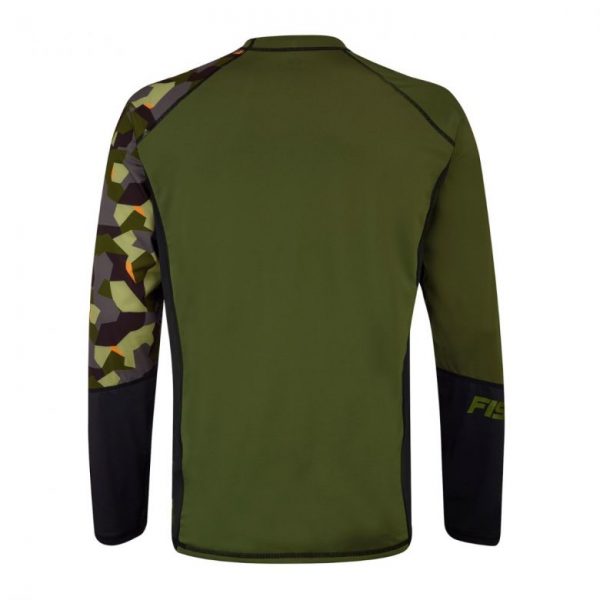 With Sea-Doo's Camo long sleeve men's rashguard, there's no need to sacrifice comfort and protection on your PWC ride. An essential part of any Sea-Doo PWC riding gear collection, this rashguard features SPF 50+ UV Lycra protection. A relaxed fit allows for more comfort, while its functional cut allows you to move freely. Available in camo, sizes XS to 2XL. 85% Polyester, 15% Spandex.